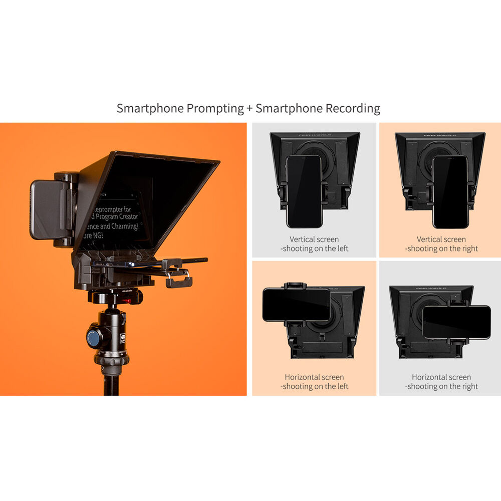 FeelWorld TP2A Portable Teleprompter za Smartphone/Tablet/Kameru (8